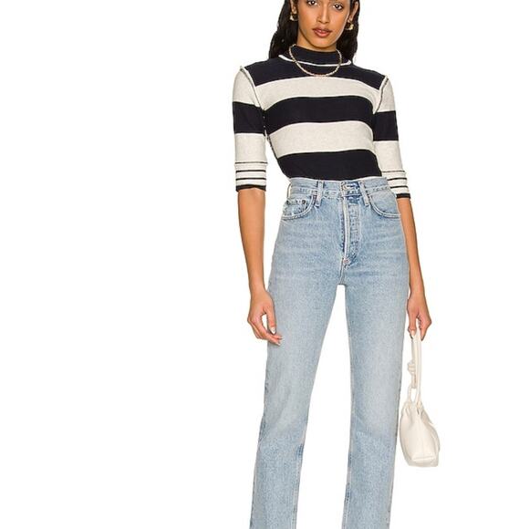 Free People Raleigh Tee in Navy Combo XS NWT - Picture 4 of 4